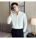 Business Waffle Designer Fashion Men's Shirt